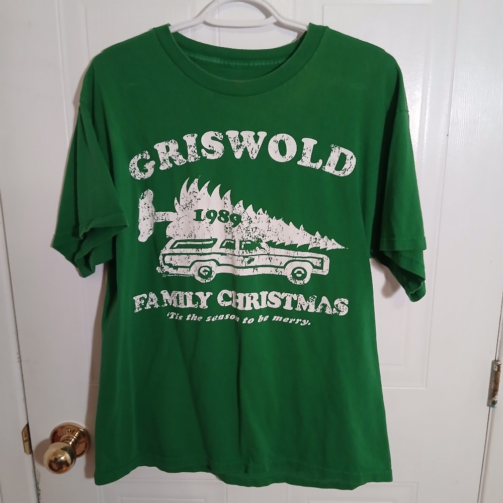 Griswold National Lampoons Christmas Vacation Green T-Shirt Large